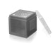 Microplane 3-in-1 Cube Grater with Fine, Ribbon, and Coarase Blades, Gray