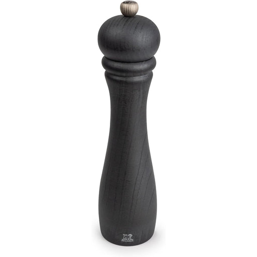 Peugeot Checkmate 10-Inch Beechwood Pepper Mill, Black