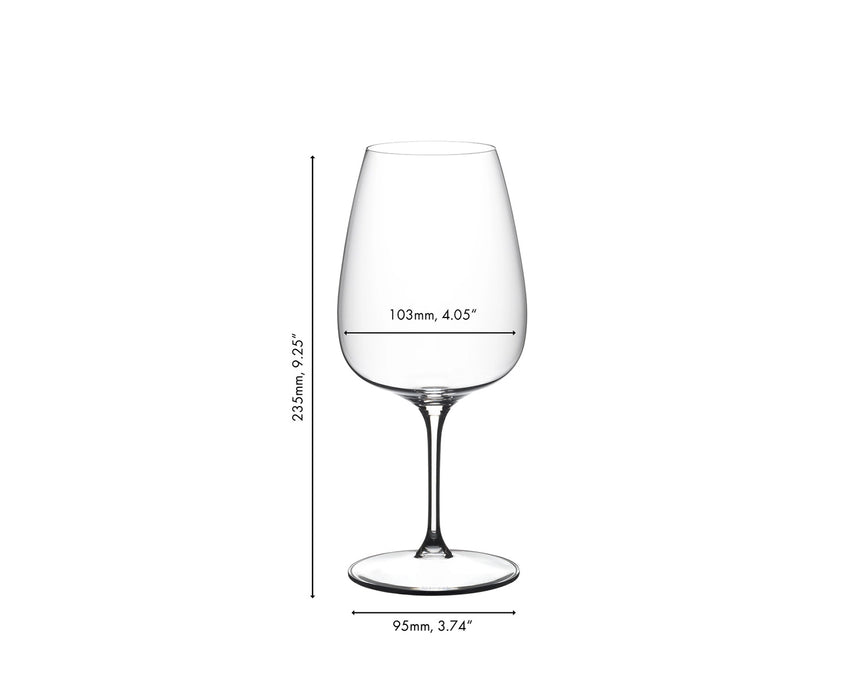 Grape@Riedel Cebernet/Merlot/Cocktails Red Wine Glass, Set of 2, 29.25 ounce