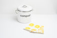 Cuisipro All Purpose Eco-Cloth Sponge Cloth, Yellow Stripe/Apple, Set of 2
