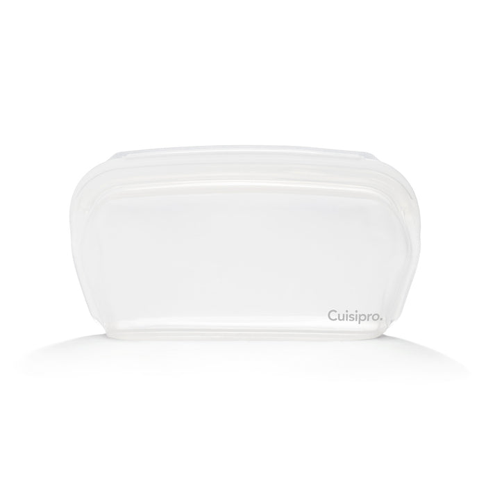 Cuisipro Pack-It Silicone Reusable Stand Up Storage Bag, 1000ml/34 oz, Clear