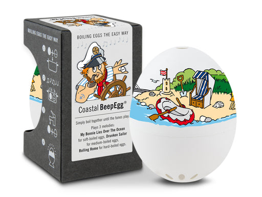 Brainstream Coastal BeepEgg Singing and Floating Egg Timer for Boiled Eggs