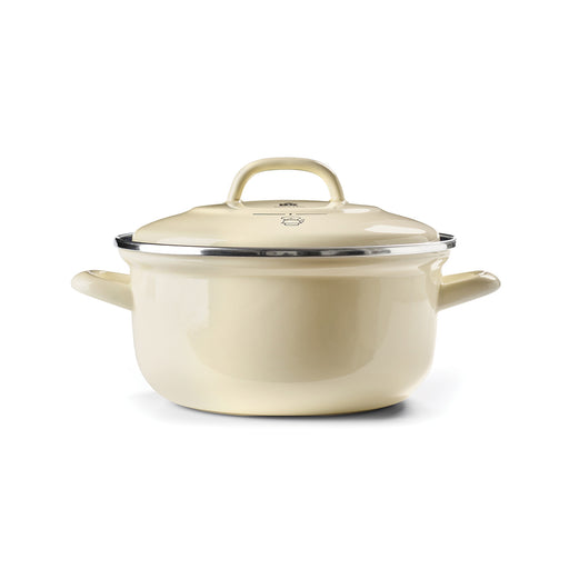 BK Cookware Dutch Oven, Made in Germany, 2.5 Quart, Cream