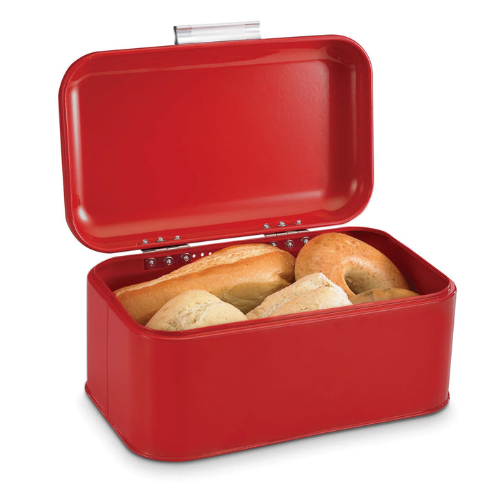 Polder Mini Retro Bread Bin, Red