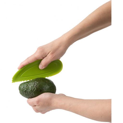 Trudeau Avocado Slicer for Cutting, Pitting, Slicing Avocados, Green