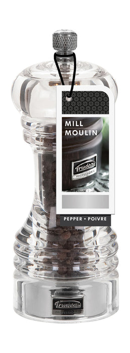 Trudeau 6-Inch Professional Pepper Mill, Acrylic