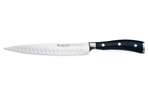 Wusthof Classic Ikon 8 Inch Carving Knife, Hollow Edge
