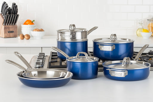 Viking Multi-Ply 2-Ply 11 Piece Cookware Set Blue