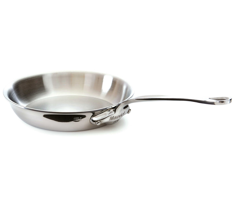 Mauviel M'Cook 11.8 Inch Stainless Steel Round Frying Pan