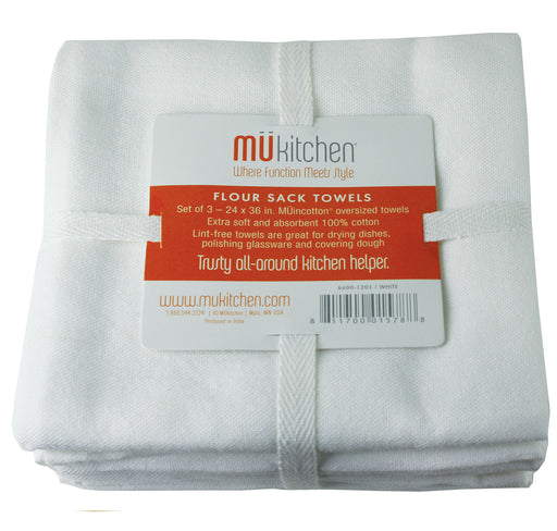 MU Kitchen 24" x 36" Flour Sack Towel - Set Of 3