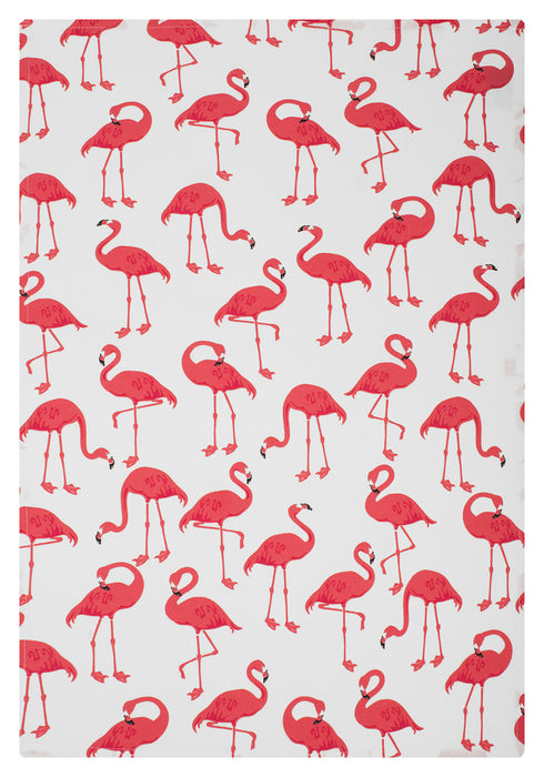 MU Kitchen Designer Print Kitchen Towel, Flock of Flamingos