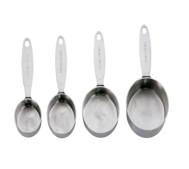 Cuisipro Stainless Steel Measuring Cup Set, 4 Piece