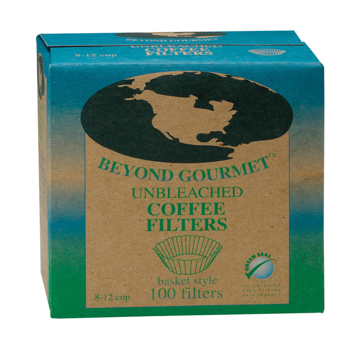 Beyond Gourmet Basket Style Coffee Filters, Box of 100