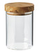 Berard Glass Storage Jar With Olive Wood Lid, 20-Ounce