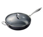 Kyocera Ceramic Coated Nonstick 12.5 Inch Wok With Tempered Glass Lid