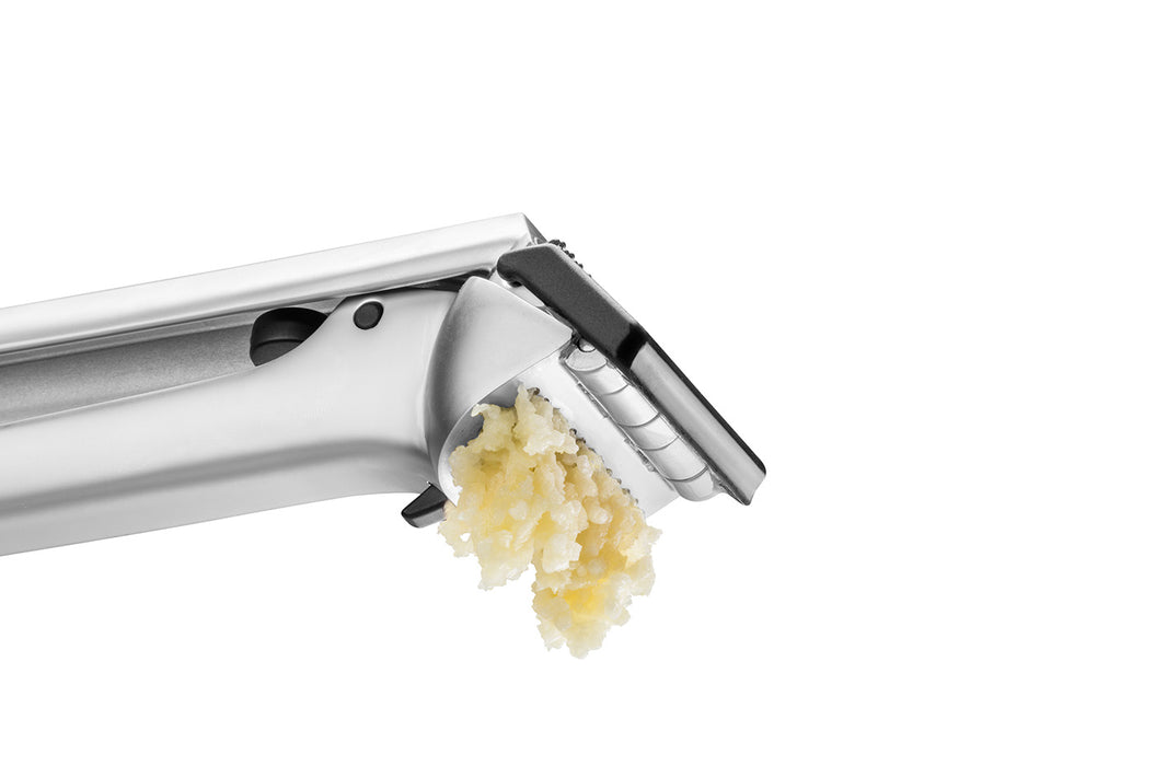 Dreamfarm Garject Self-Cleaning Garlic Press with Peel Eject, Red