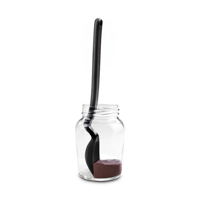 Dreamfarm Mini Supoon Silicone Jar Scraping Spoon, 1 Teaspoon, Black