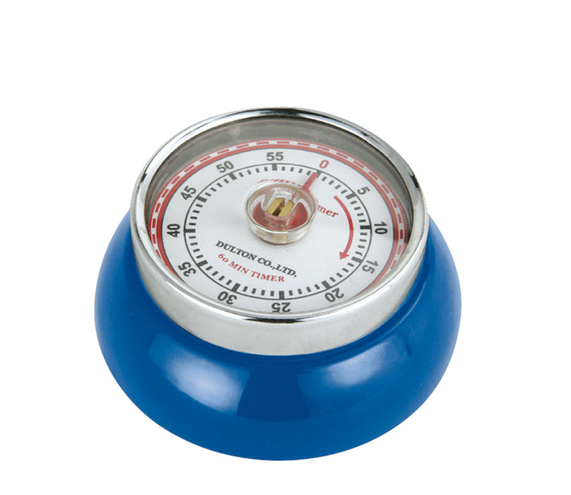 Zassenhaus Magnetic Retro 60 Minute Kitchen Timer, 2.75-Inch, Royal Blue