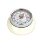 Zassenhaus Magnetic Retro 60 Minute Kitchen Timer, 2.75-Inch, Cream
