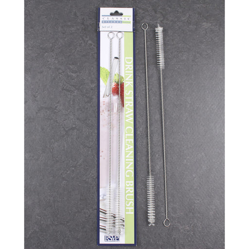 RSVP Cleaning Brushes for Endurance Stainless Steel Straws, Set of 2