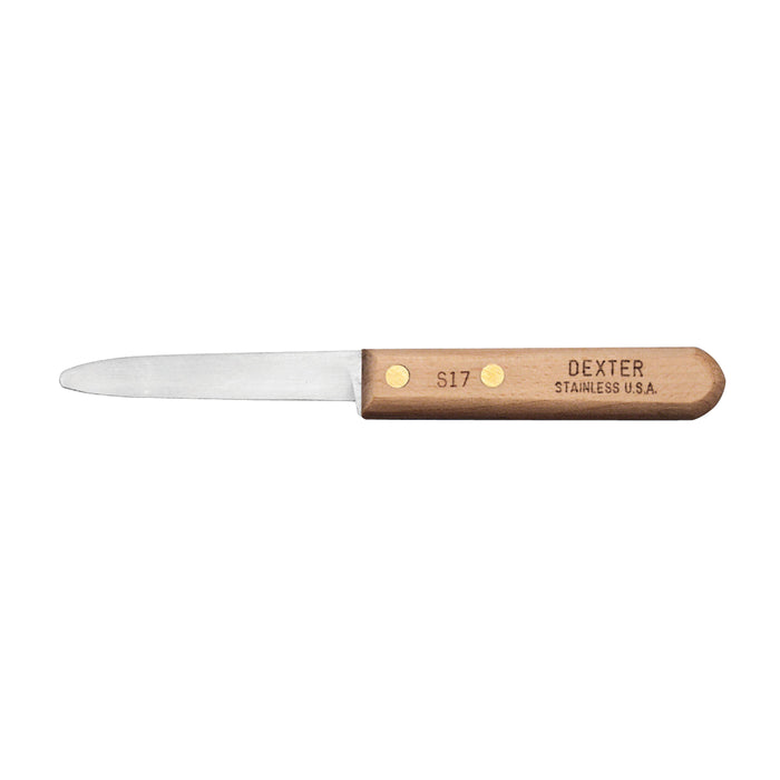 Dexter-Russell 3-Inch Clam Knife w/Walnut Handle, Stainless Steel