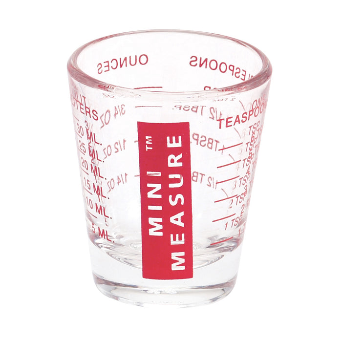 Mini Measure Multi-Purpose Measuring Cup Shotglass, Red