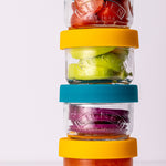Kilner Storage Snack & Store Jars with Push Top Silicone Lids, Set of 2