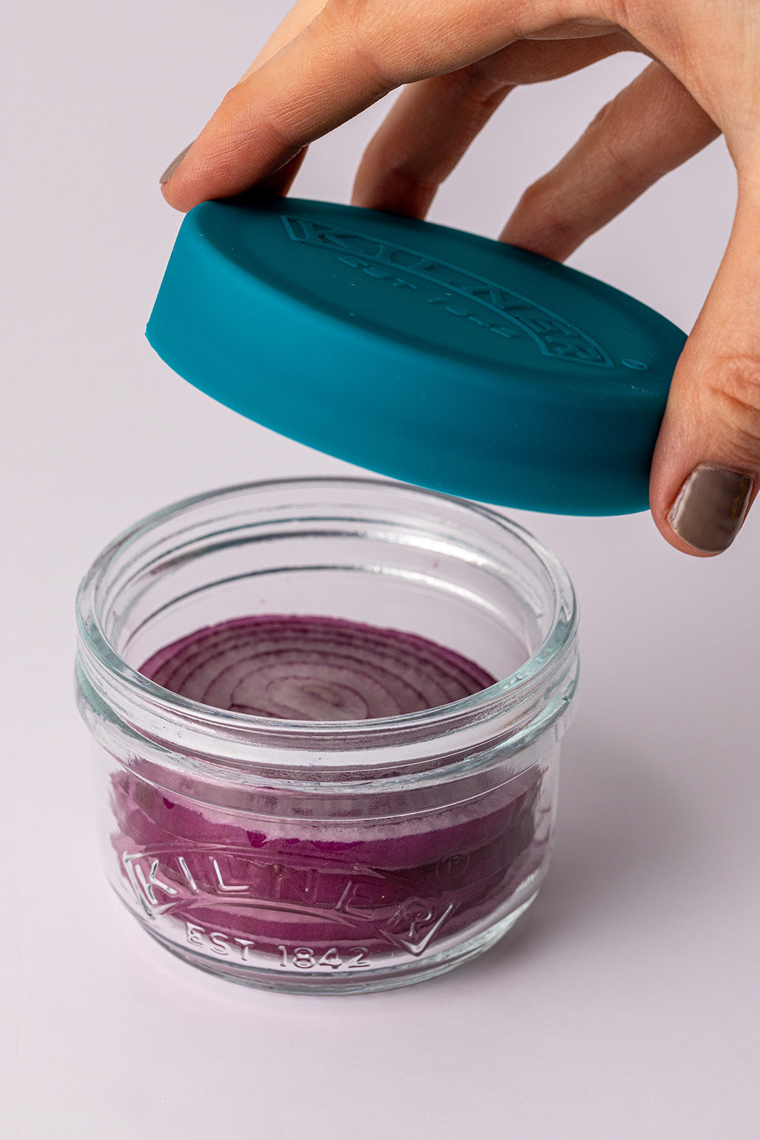 Kilner Storage Snack & Store Jars with Push Top Silicone Lids, Set of 2