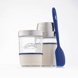 Kilner Sourdough Starter Set, 2 Glass Jars with Spatula and Measuring Markers