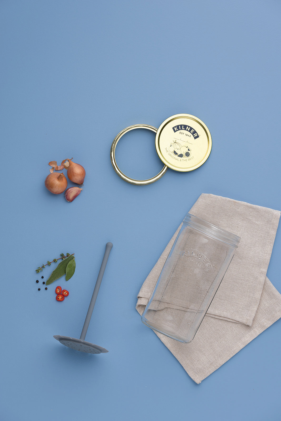 Kilner Pickle Jar with Lifter, 34 ounce