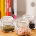 Kilner Square Push Top Storage Jars, Set of 3, 8.5 ounce