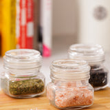 Kilner Square Push Top Storage Jars, Set of 3, 8.5 ounce
