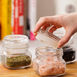 Kilner Square Push Top Storage Jars, Set of 3, 8.5 ounce