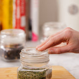 Kilner Square Push Top Storage Jars, Set of 3, 8.5 ounce