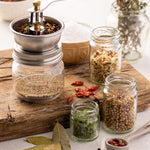 Kilner Seasoning Grinder, Refillable Glass Spice Mill with Stainless Steel Grinder