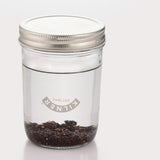 Kilner Food Prep Sprouting Set with Glass Jar and Ceramic Base