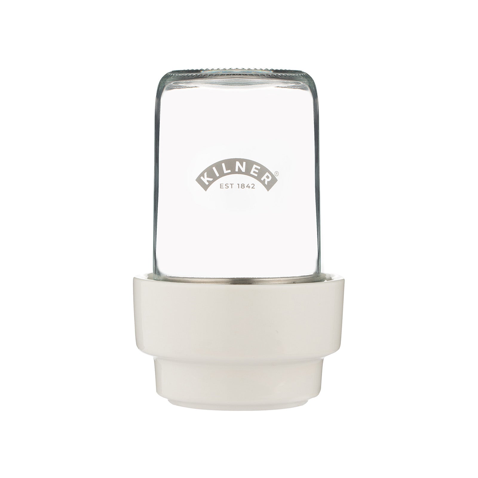 Kilner Food Prep Sprouting Set with Glass Jar and Ceramic Base