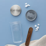 Kilner Kefir Set with Wide Mouth Jar, Silicone Strainer Cap, Stainless Steel Lid, 17 Ounce