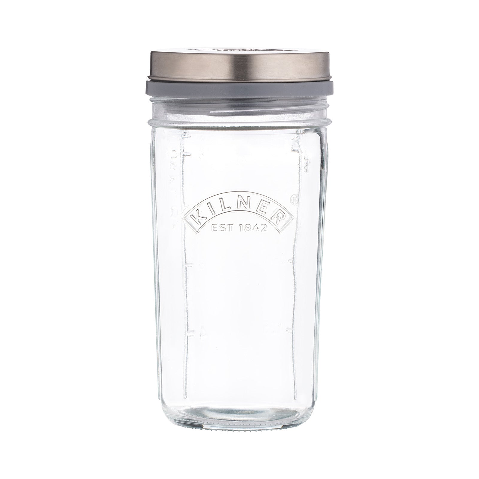 Kilner Kefir Set with Wide Mouth Jar, Silicone Strainer Cap, Stainless Steel Lid, 17 Ounce