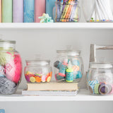 Kilner Universal Glass Storage Jar with Wooden Lid and Silicone Seal, 28.7 Ounce