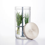 Kilner Fresh Herb Keeper, Glass Herb Storage Jar for Fridge