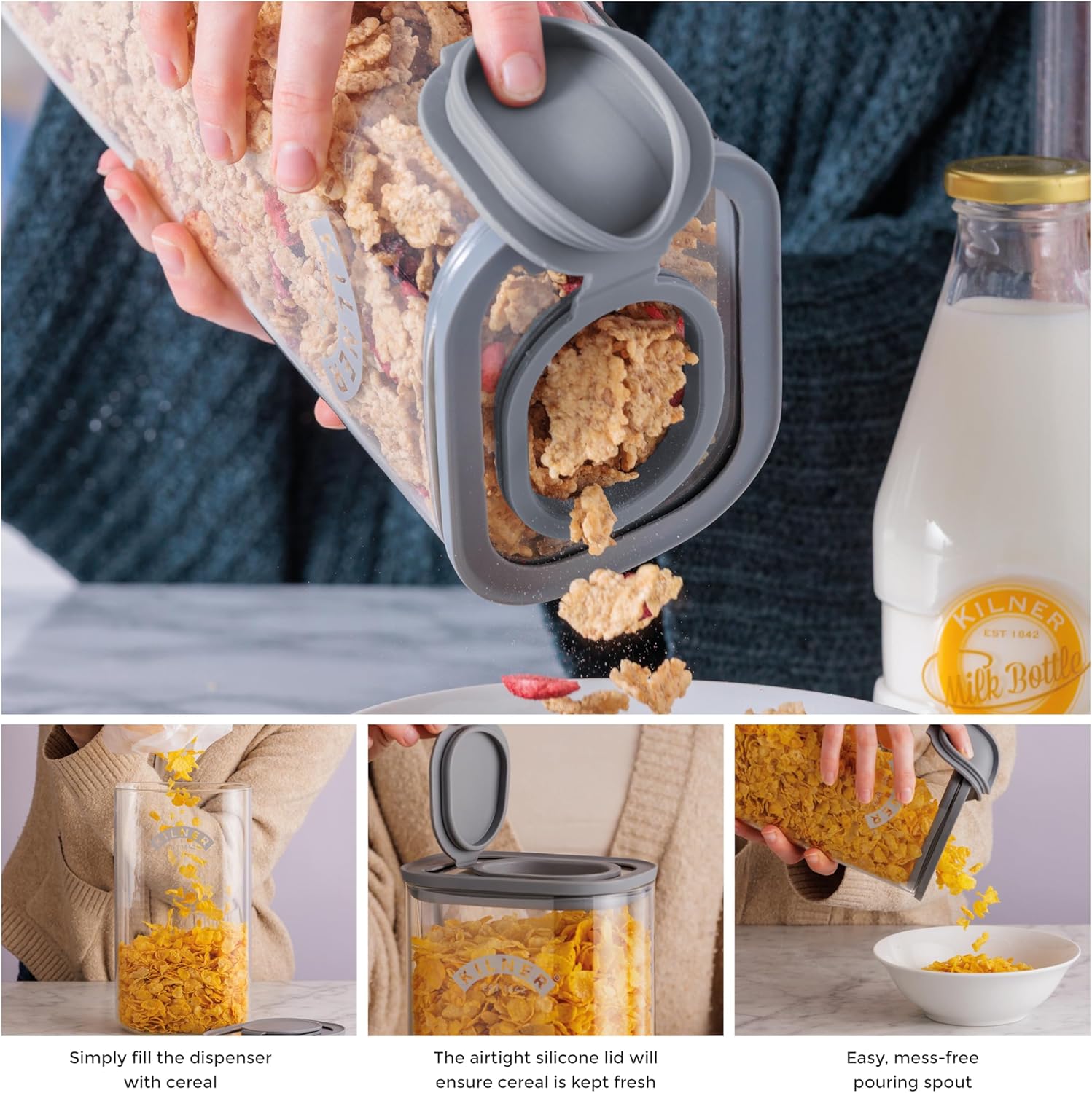 Kilner Fresh Storage Cereal Dispenser