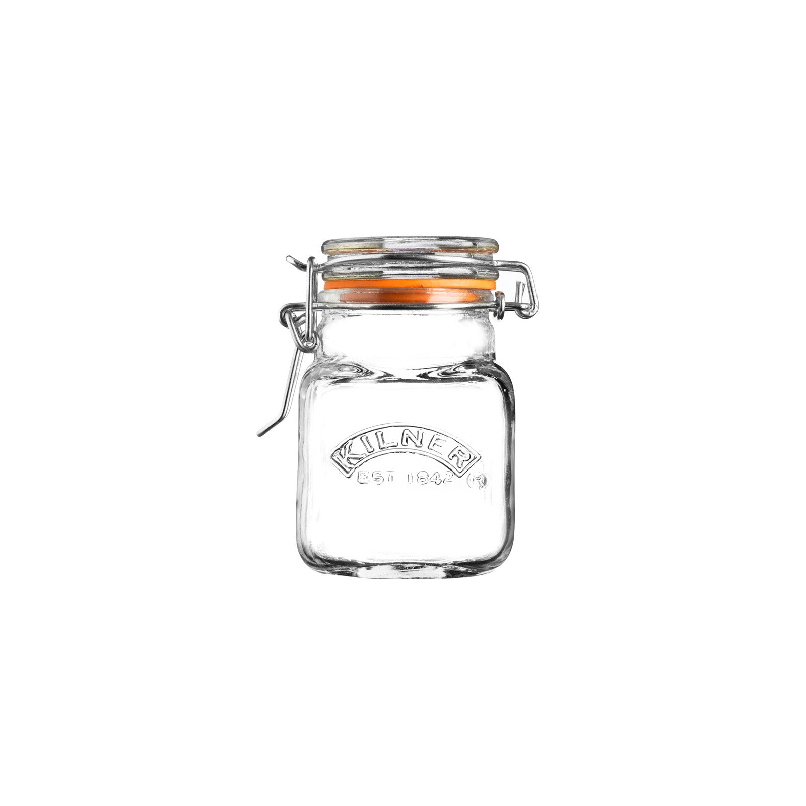 Kilner Square Clip Top Jar for Canning and Food Storage, 2.4 Ounce