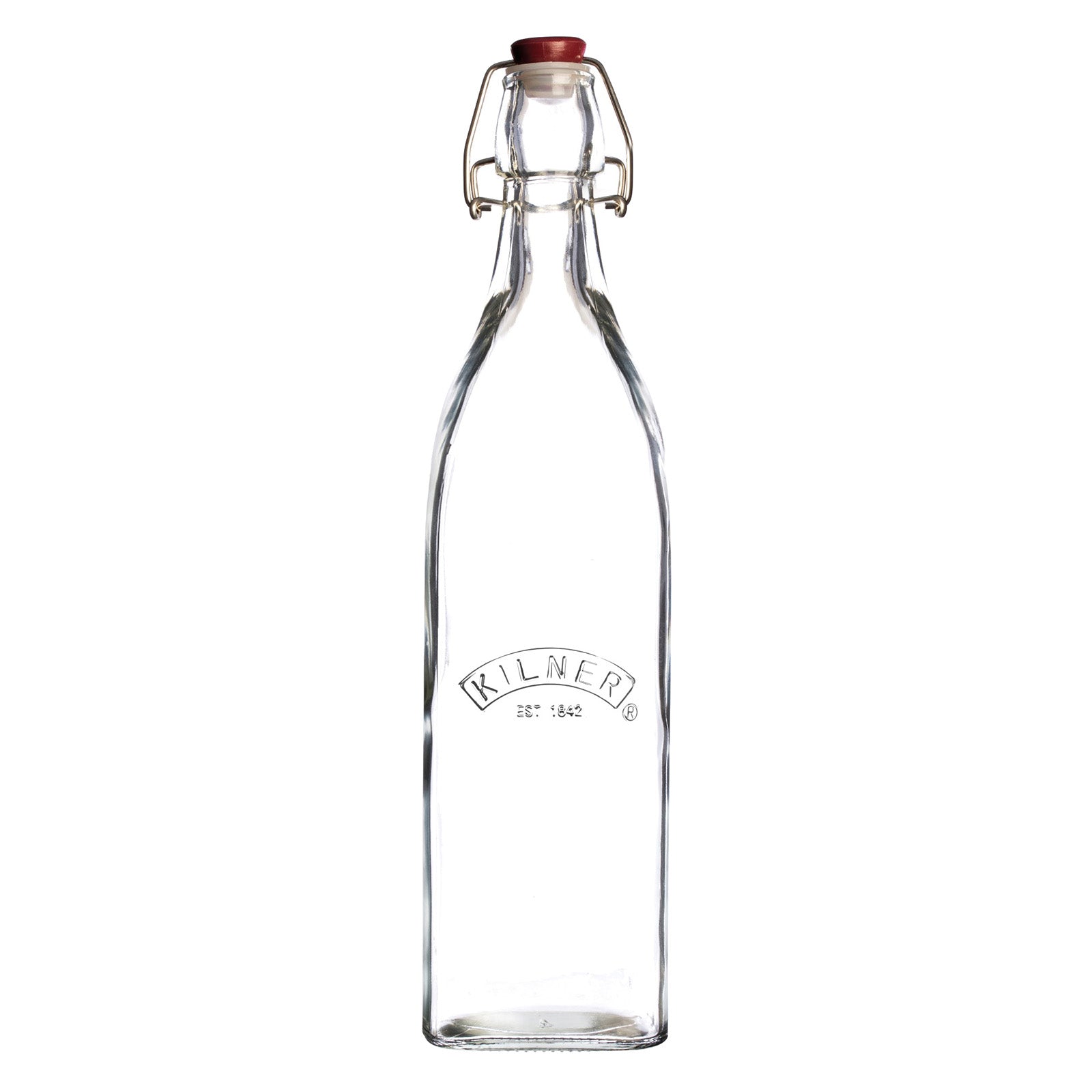 Kilner Square Swing Top Bottle, 34 Ounce