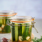 Kilner Round Clip Top Jar for Canning and Food Storage, 51 Ounce