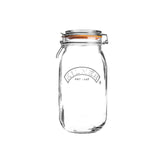 Kilner Round Clip Top Jar for Canning and Food Storage, 51 Ounce