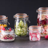 Kilner Round Clip Top Jar for Canning and Food Storage, 68 Ounce