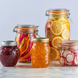 Kilner Round Clip Top Jar for Canning and Food Storage, 68 Ounce