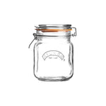Kilner Square Clip Top Jar for Canning and Food Storage, 34 Ounce