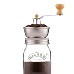 Kilner Coffee Grinder Set, Manual Grinder with Glass Storage Jar